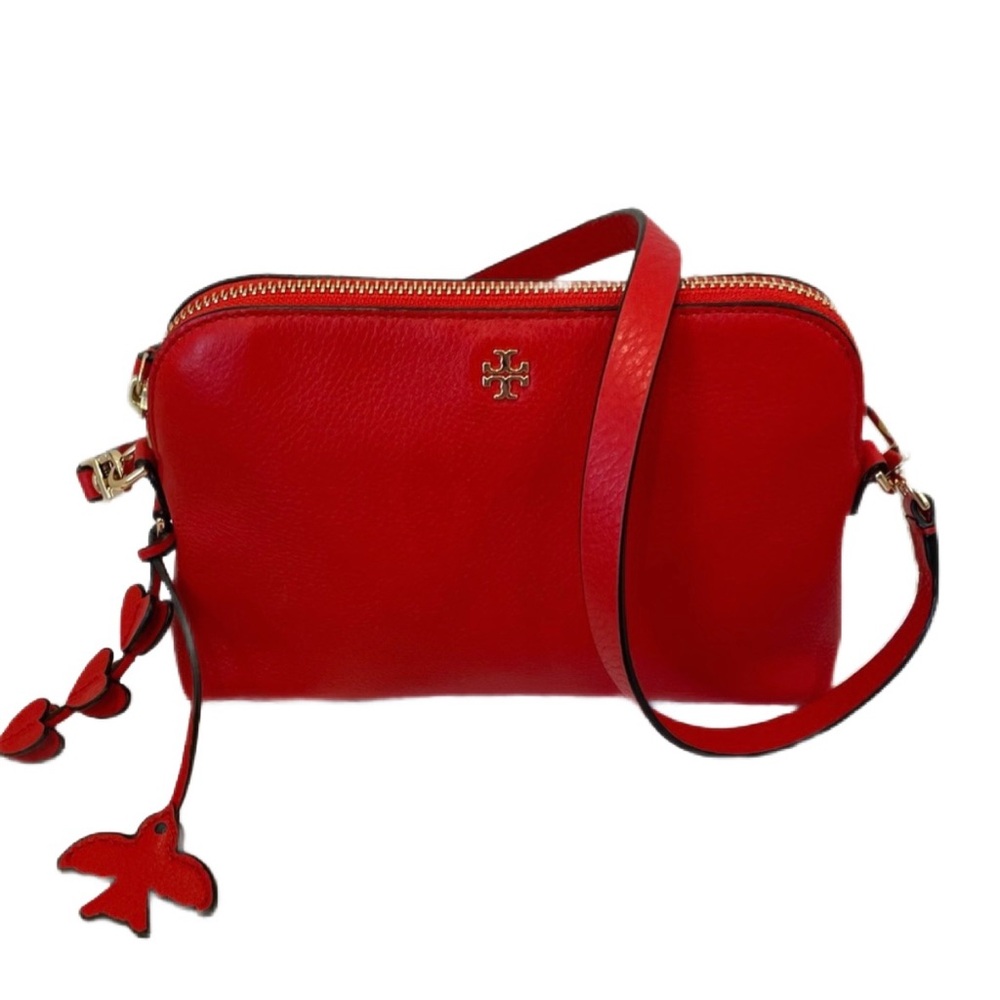 tory burch • peace peddled leather crossbody
